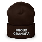 Proud Grandpa Cuffed Beanie - Best Grandparent Beanie