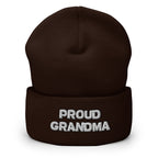 Proud Grandma Cuffed Beanie - Best Grandparent Beanie