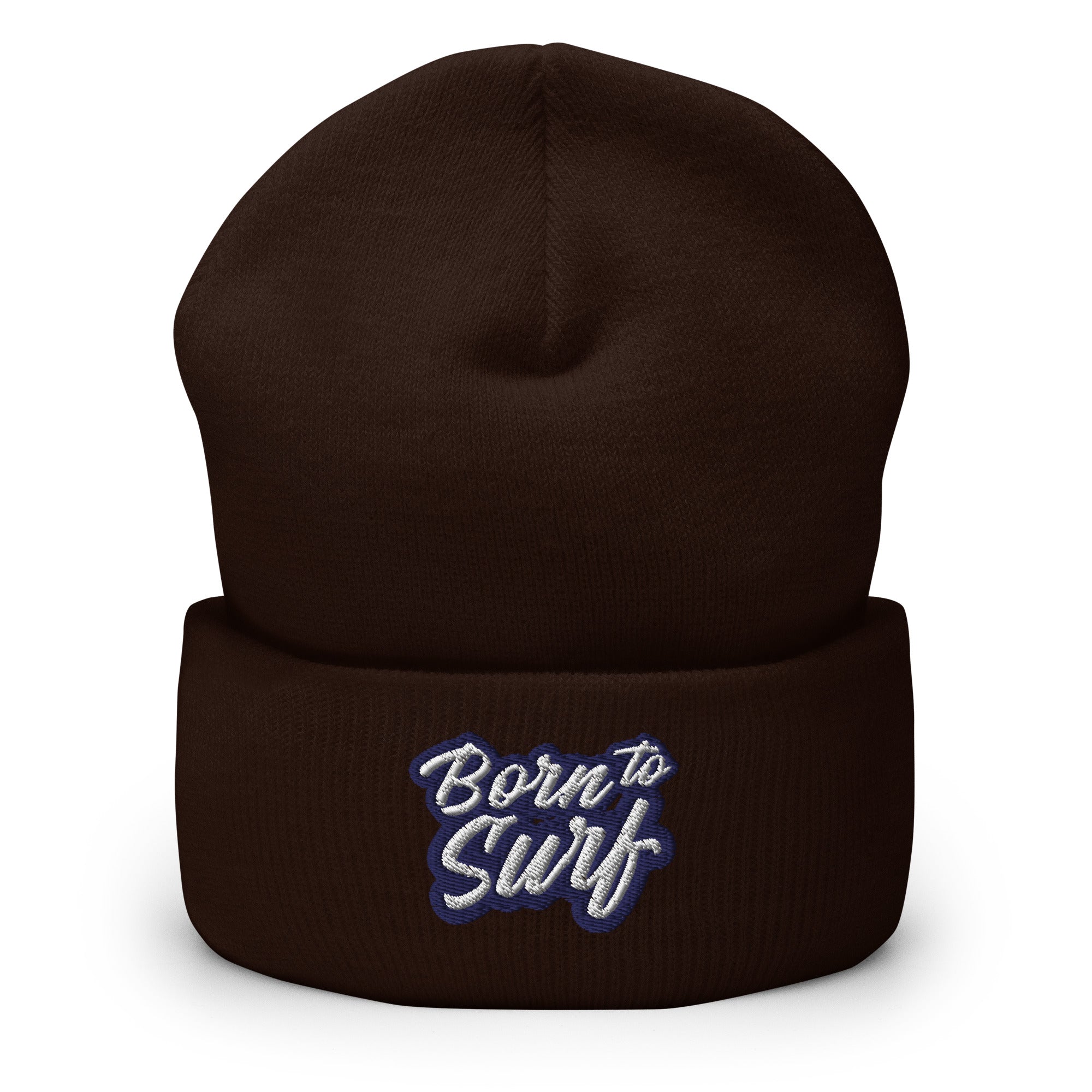 Born to Surf Cuffed Beanie - Surfing, Beach Surfer