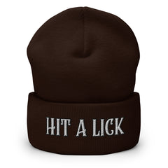 Hit a Lick Cuffed Beanie - Seize Opportunities