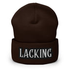 Lacking Statement Cuffed Beanie - Humorous Expression Beanie