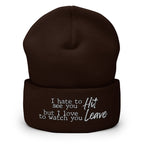 Hit it and Leave Cuffed Beanie