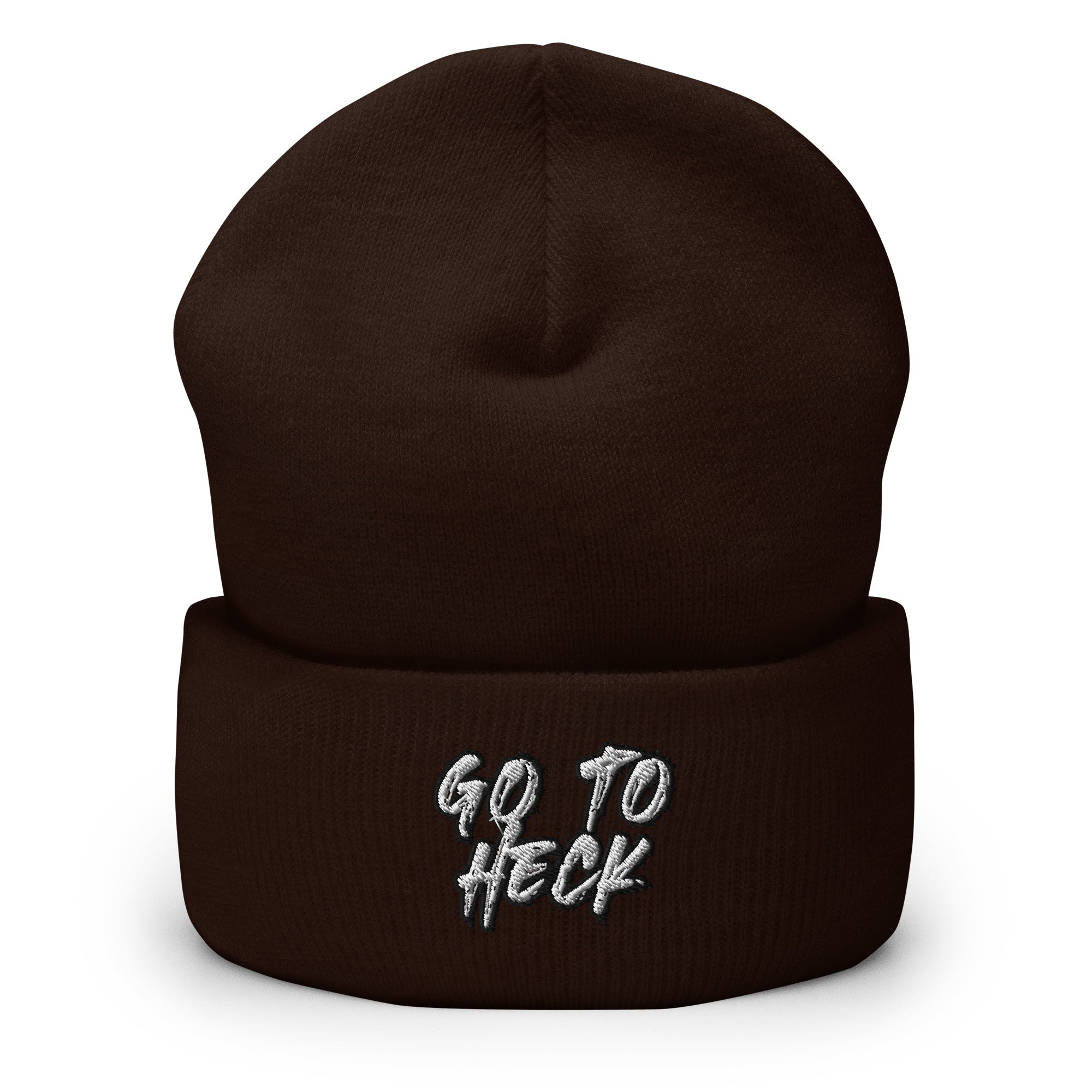 Go to H*ck Cuffed Beanie - Funny Blasphemy Beanie