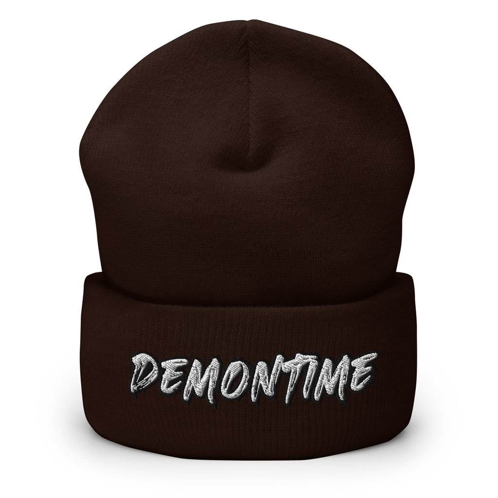 Demontime Cuffed Beanie - Demon Time Satanic Beanie