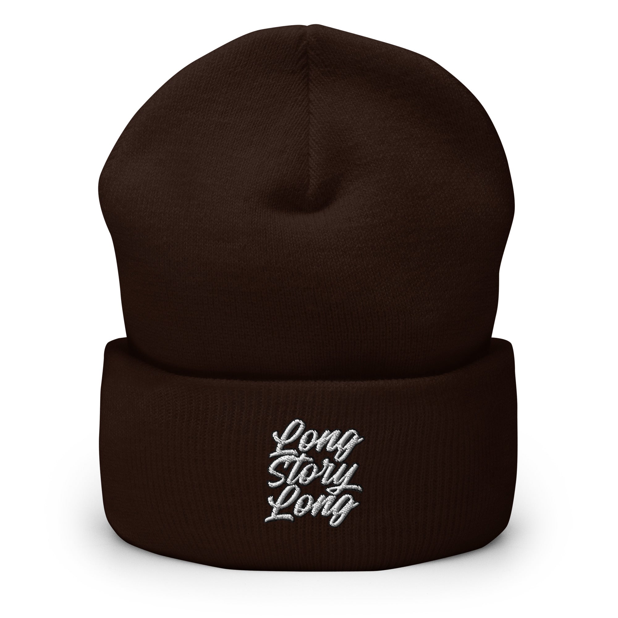 Long Story Long Cuffed Beanie - Funny Statement Beanie