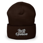 Facts Over Opinion Cuffed Beanie