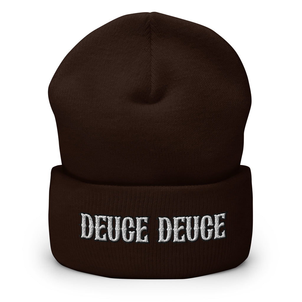 Deuce Deuce Gun Cuffed Beanie - .22 Caliber Gun