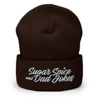Sugar Spice and Dad Jokes Cuffed Beanie