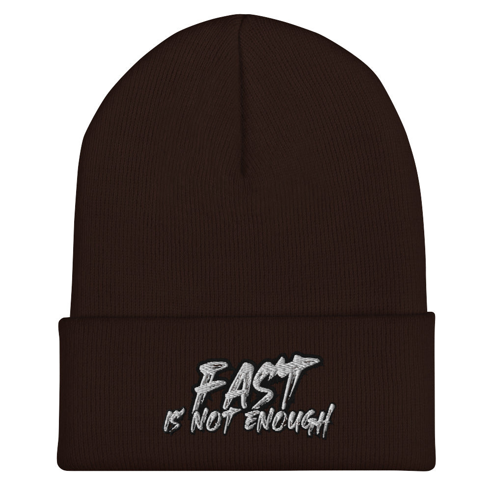 Fast Is Not Enough Cuffed Beanie - Furious Fast Driving