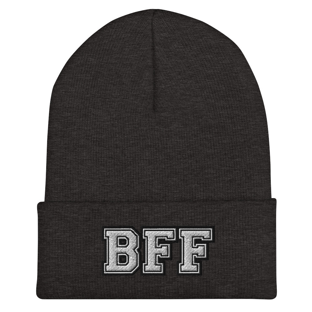BFF Best Friend Cuffed Beanie - Best Friend Forever Pair Beanie