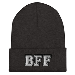 BFF Best Friend Cuffed Beanie - Best Friend Forever Pair Beanie