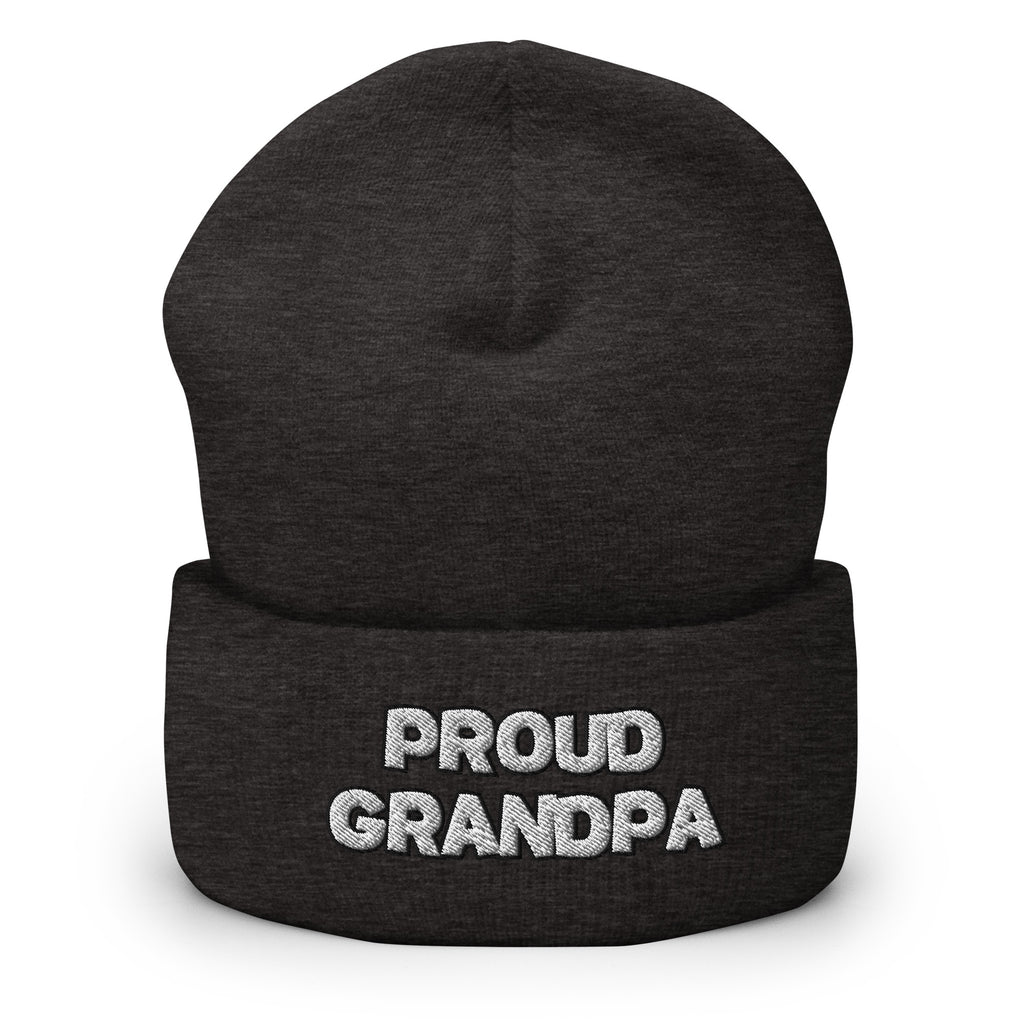 Proud Grandpa Cuffed Beanie - Best Grandparent Beanie