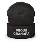 Proud Grandpa Cuffed Beanie - Best Grandparent Beanie