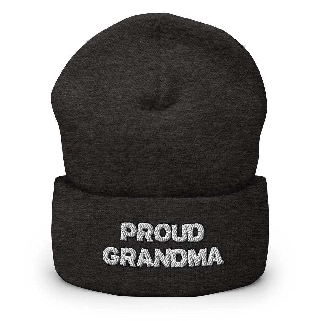 Proud Grandma Cuffed Beanie - Best Grandparent Beanie