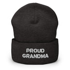 Proud Grandma Cuffed Beanie - Best Grandparent Beanie
