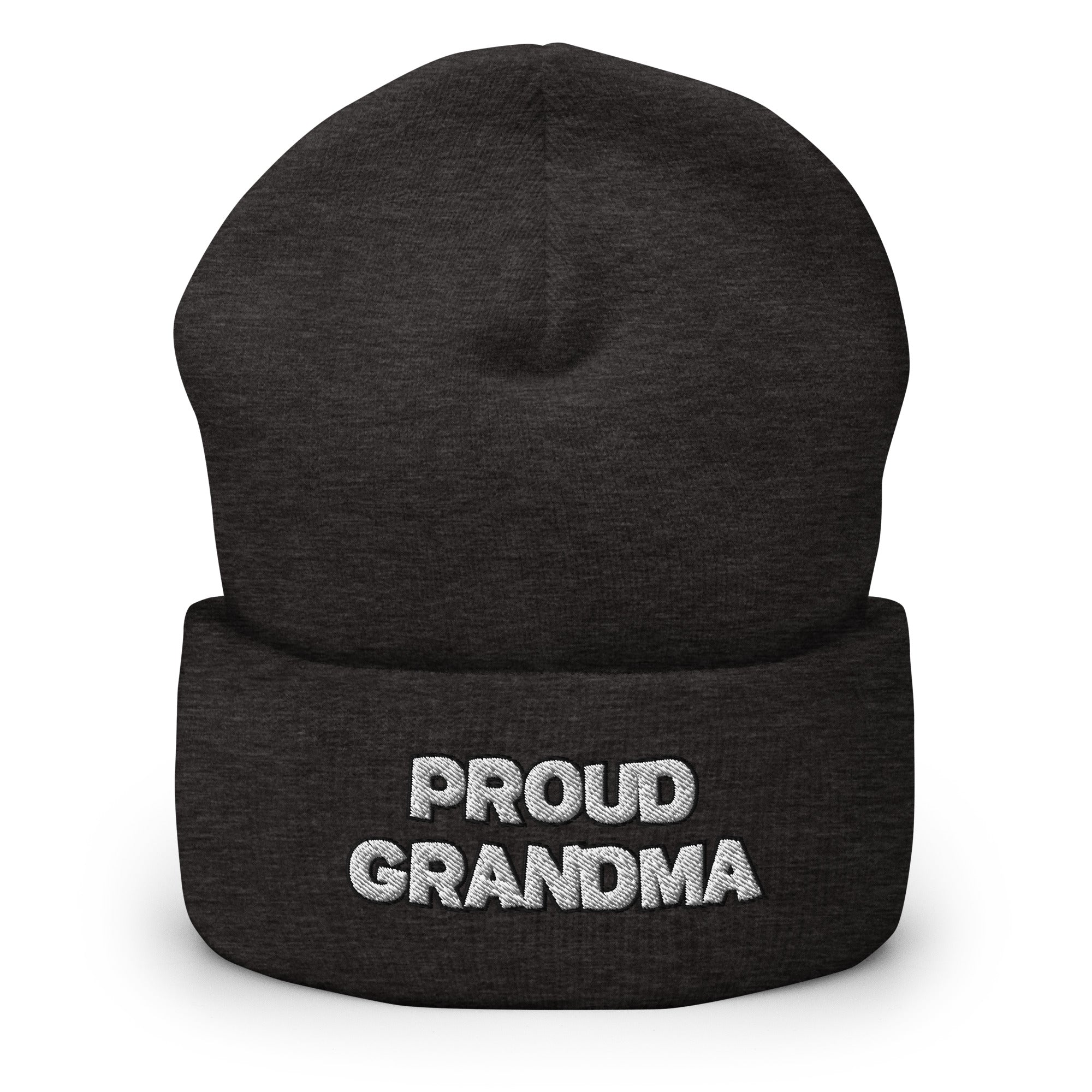 Proud Grandma Cuffed Beanie - Best Grandparent Beanie