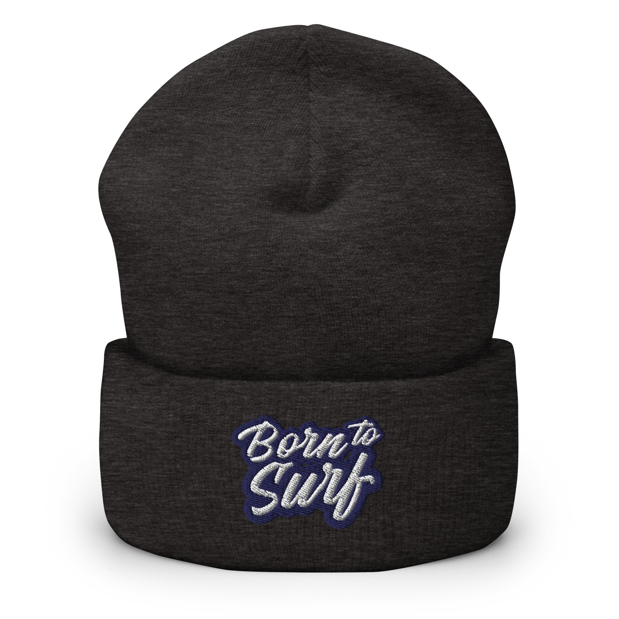 Born to Surf Cuffed Beanie - Surfing, Beach Surfer