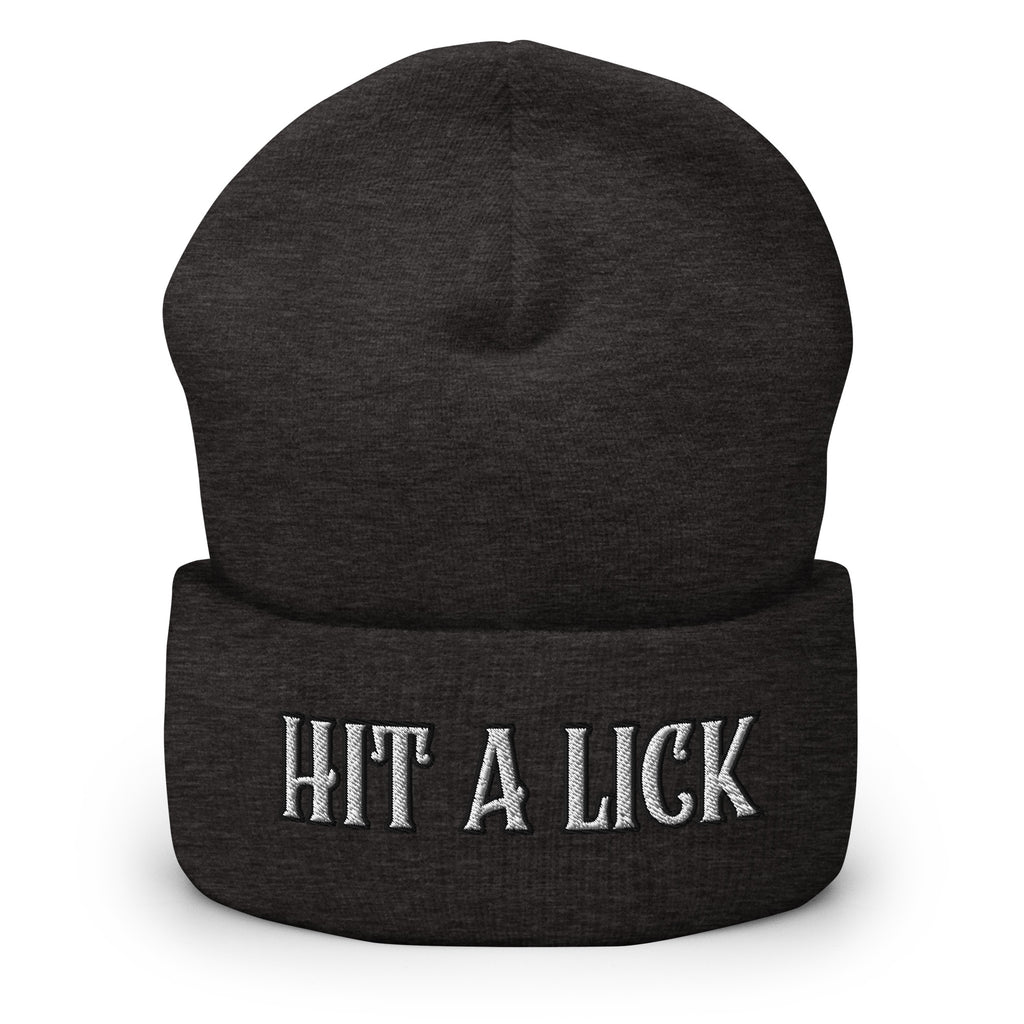 Hit a Lick Cuffed Beanie - Seize Opportunities