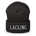 Lacking Statement Cuffed Beanie - Humorous Expression Beanie
