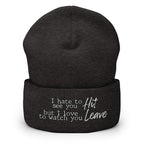 Hit it and Leave Cuffed Beanie