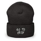 Go to H*ck Cuffed Beanie - Funny Blasphemy Beanie