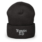 Vampire Life Cuffed Beanie - Vamplife, Dracula, Goth