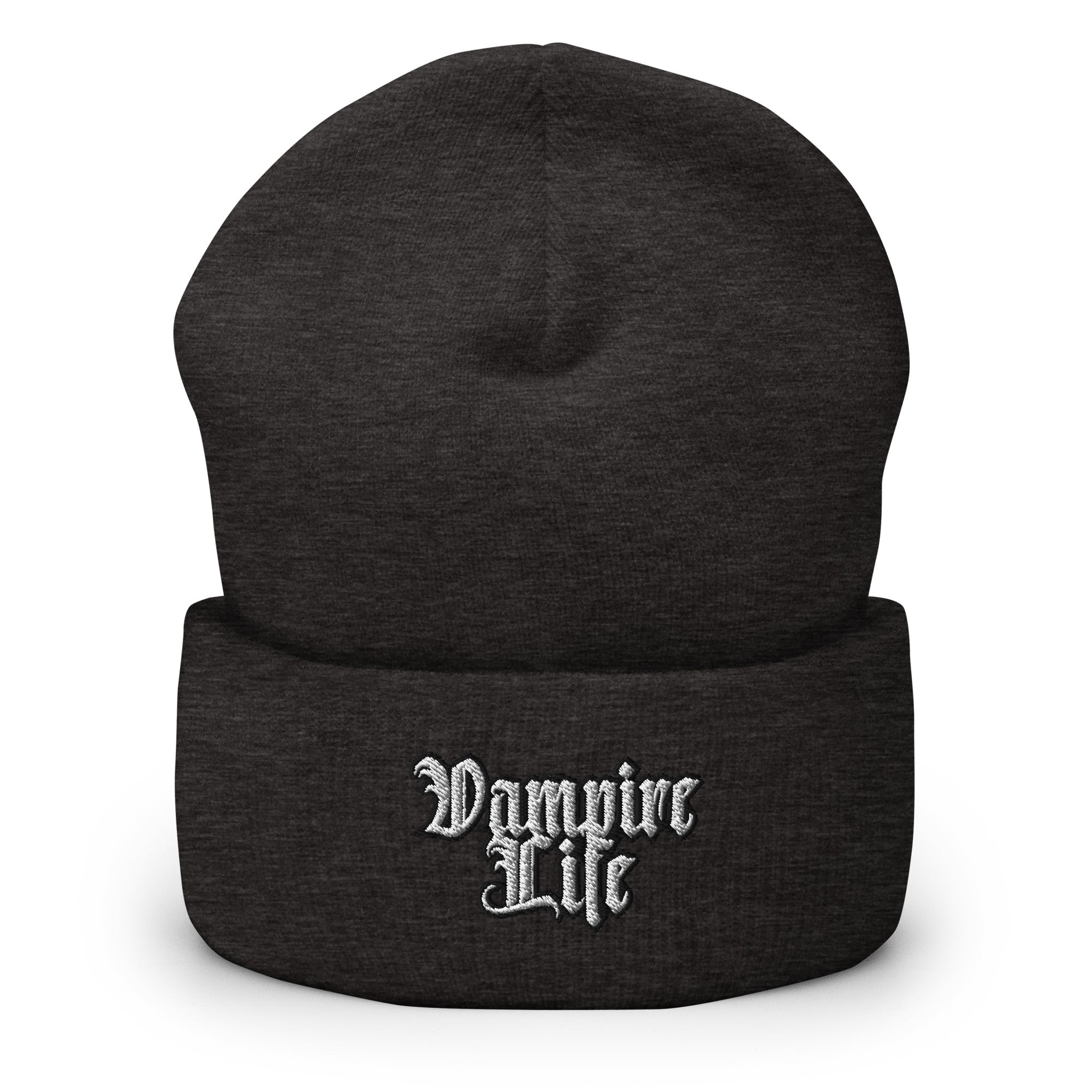 Vampire Life Cuffed Beanie - Vamplife, Dracula, Goth