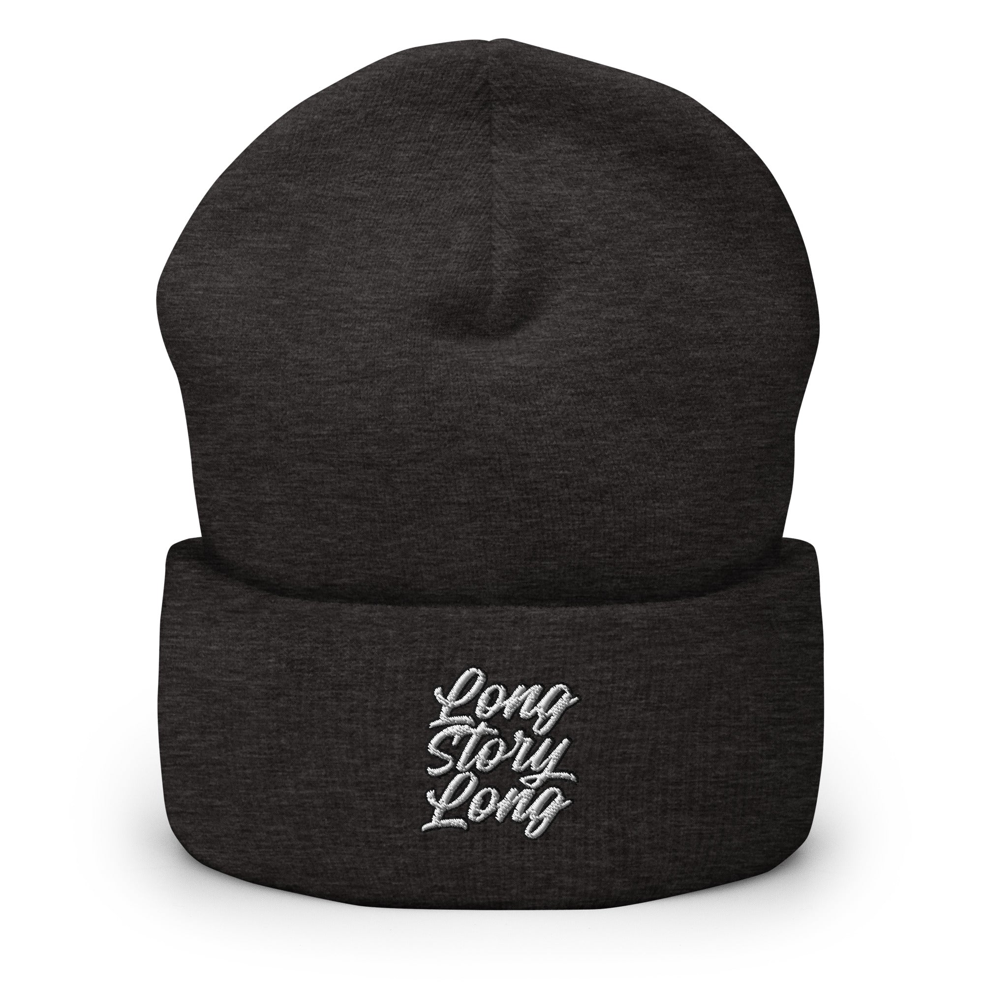 Long Story Long Cuffed Beanie - Funny Statement Beanie