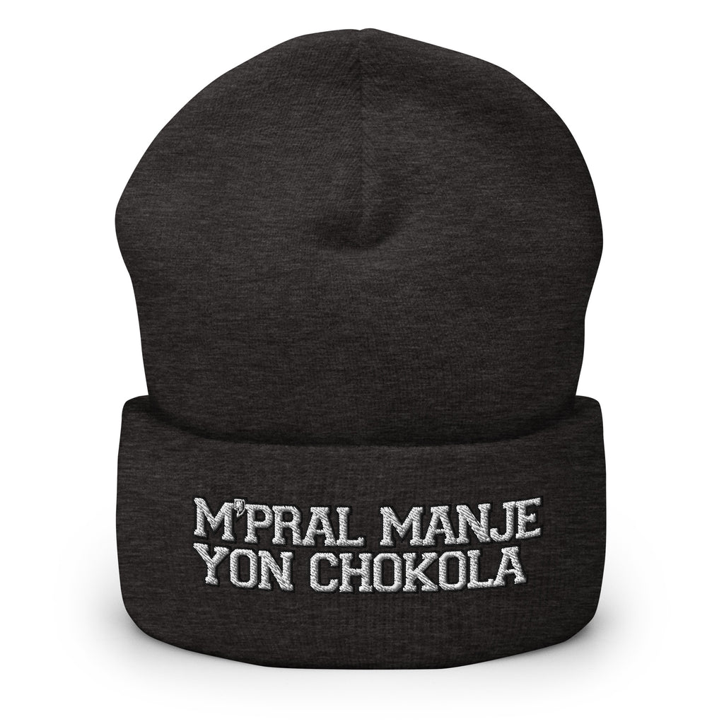 M'Pral'Manje Yon Chokola Cuffed Beanie