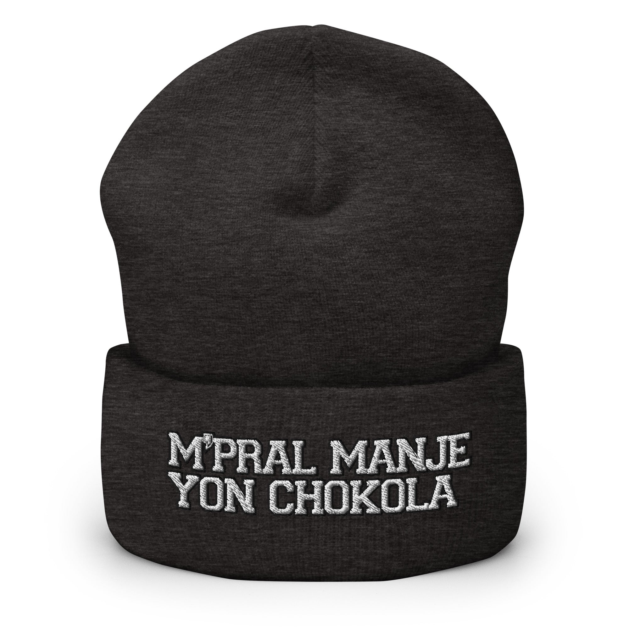 M'Pral'Manje Yon Chokola Cuffed Beanie