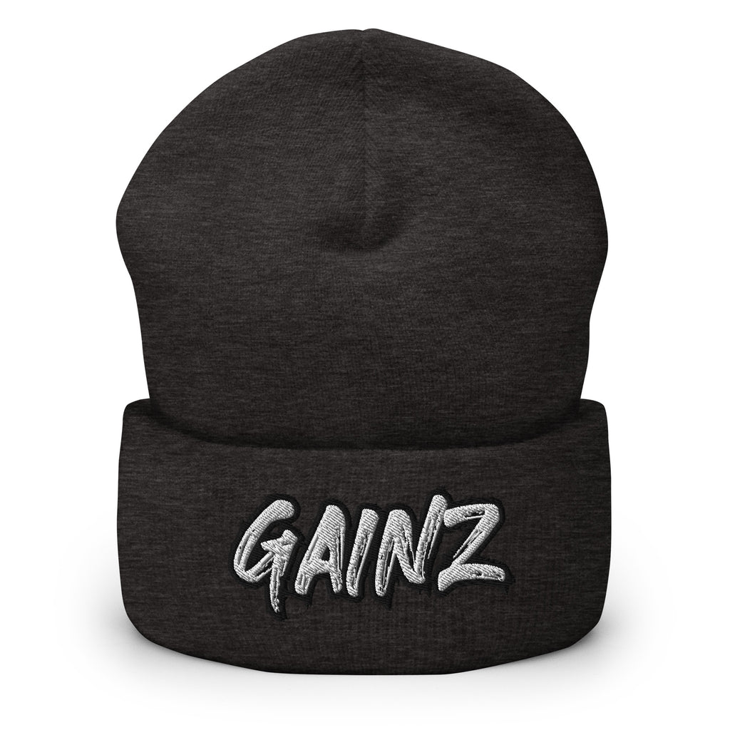 Gainz Cuffed Beanie - Gym Bodybuilding Muscle Gains
