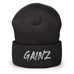 Gainz Cuffed Beanie - Gym Bodybuilding Muscle Gains
