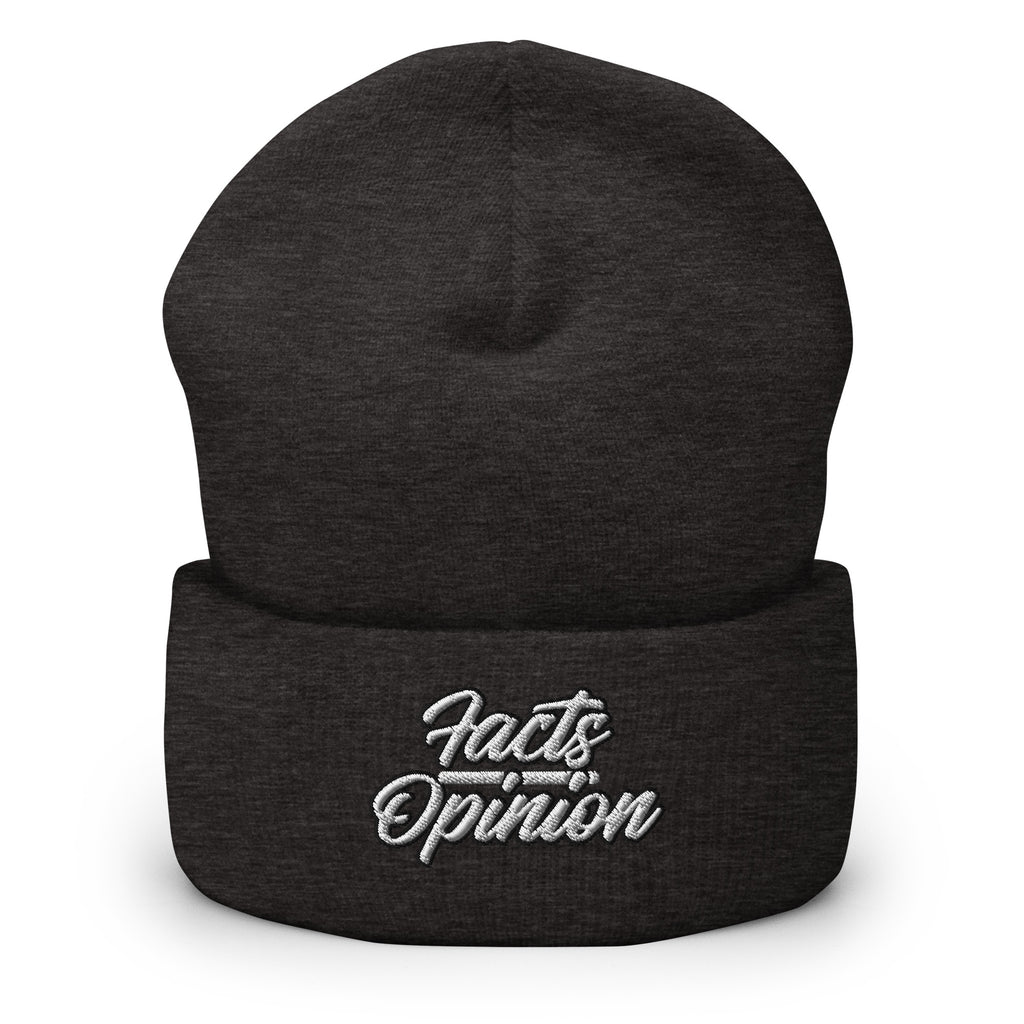 Facts Over Opinion Cuffed Beanie