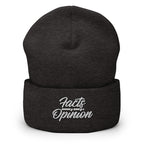 Facts Over Opinion Cuffed Beanie