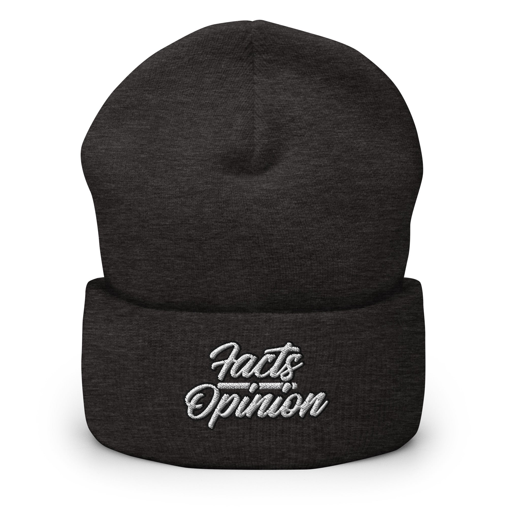 Facts Over Opinion Cuffed Beanie