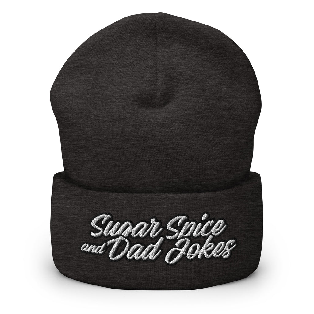 Sugar Spice and Dad Jokes Cuffed Beanie