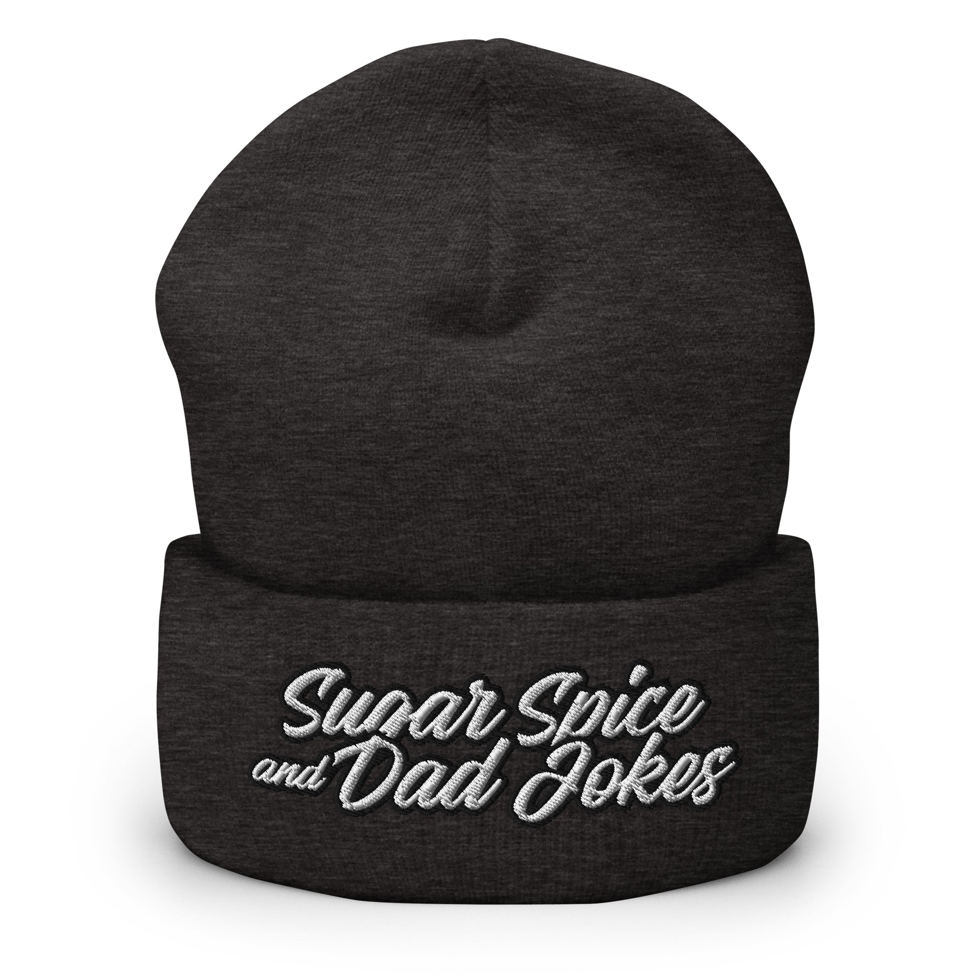 Sugar Spice and Dad Jokes Cuffed Beanie