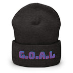 Goal Cuffed Beanie - Goals Statement Modern Beanie