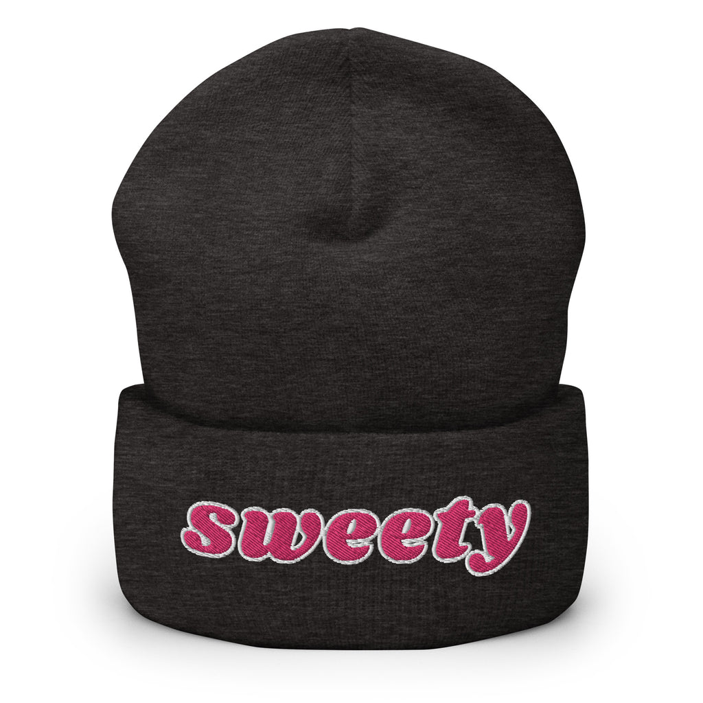 Sweety Cuffed Beanie - Sweetie Women's Statement Beanie