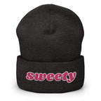 Sweety Cuffed Beanie - Sweetie Women's Statement Beanie