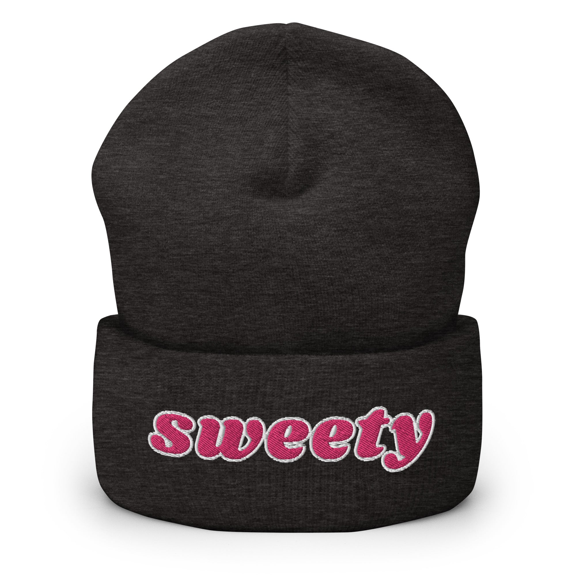 Sweety Cuffed Beanie - Sweetie Women's Statement Beanie