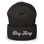 Stay Flexy Cuffed Beanie - Stay Flexible Minimalist Statement Beanie