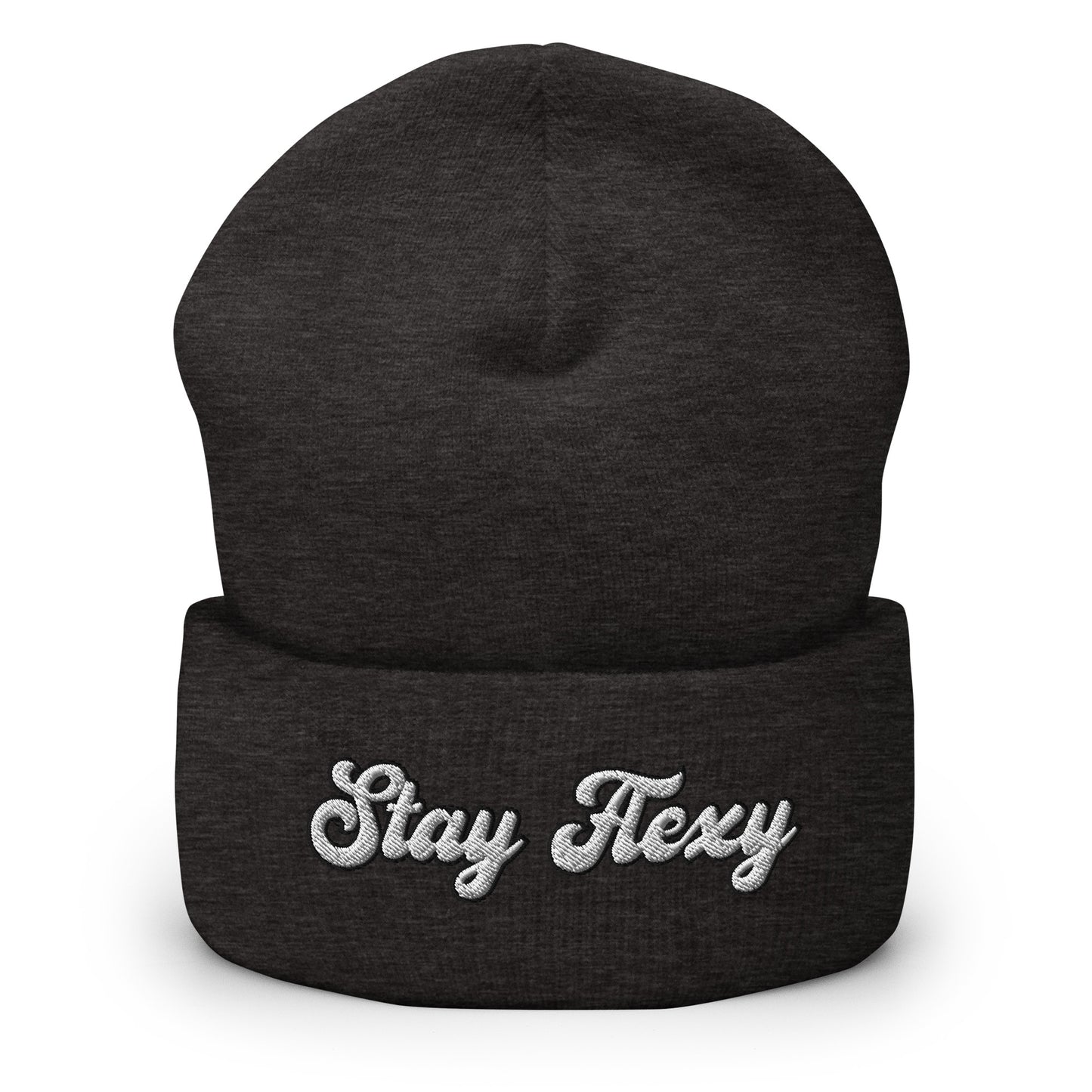 Stay Flexy Cuffed Beanie - Stay Flexible Minimalist Statement Beanie