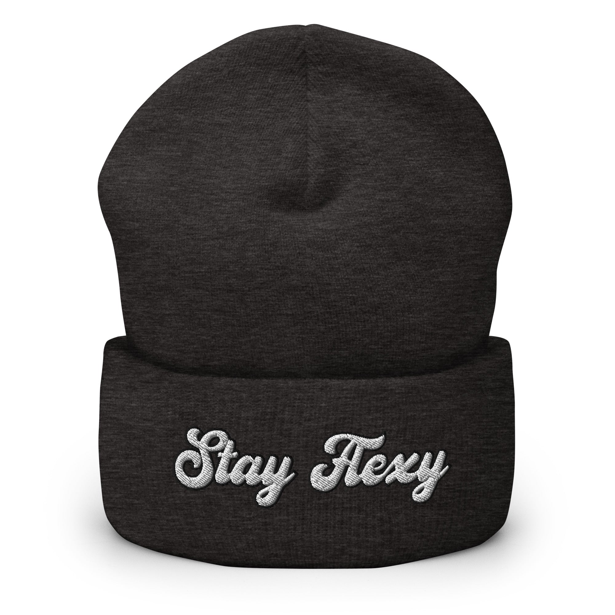 Stay Flexy Cuffed Beanie - Stay Flexible Minimalist Statement Beanie