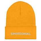 Emotional Cuffed Beanie Emo Funny Dark Goth Different Beanie