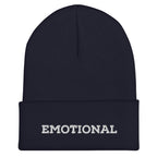 Emotional Cuffed Beanie Emo Funny Dark Goth Different Beanie