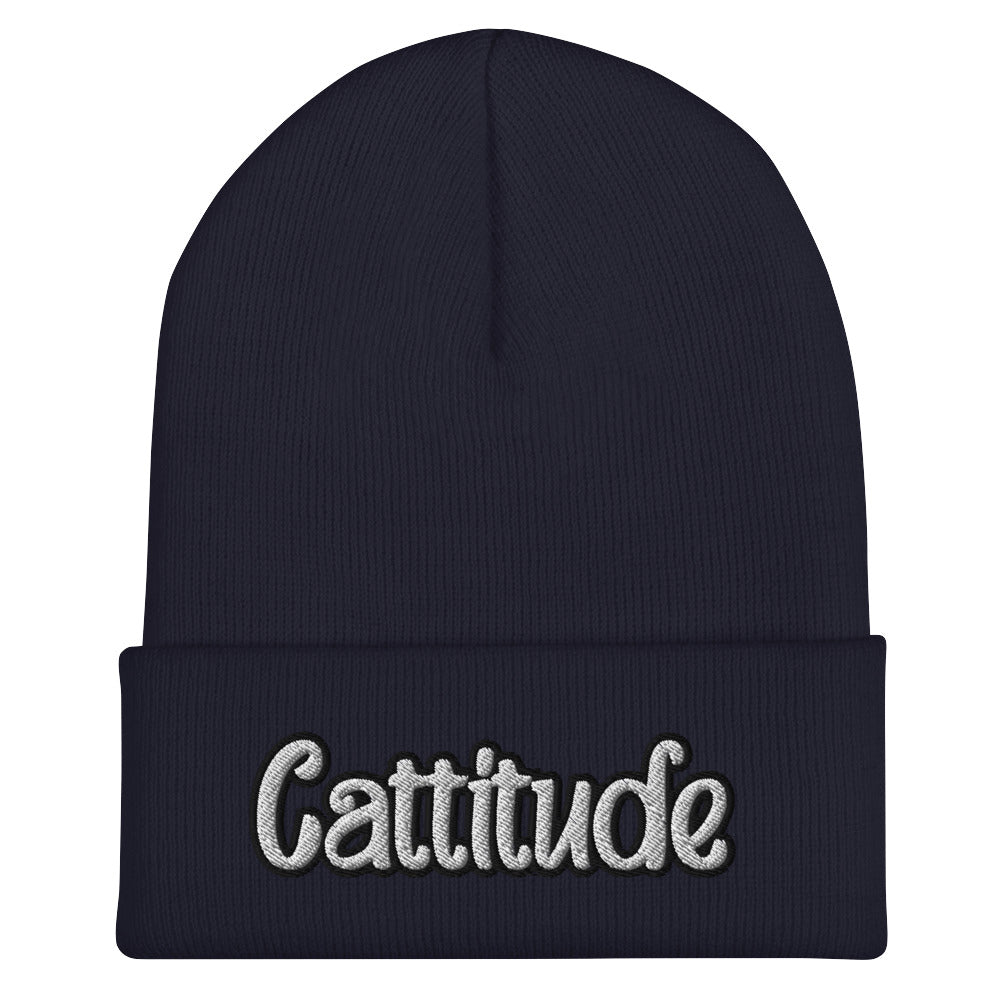 Cattitude Beanie - Cat Lover Attitude