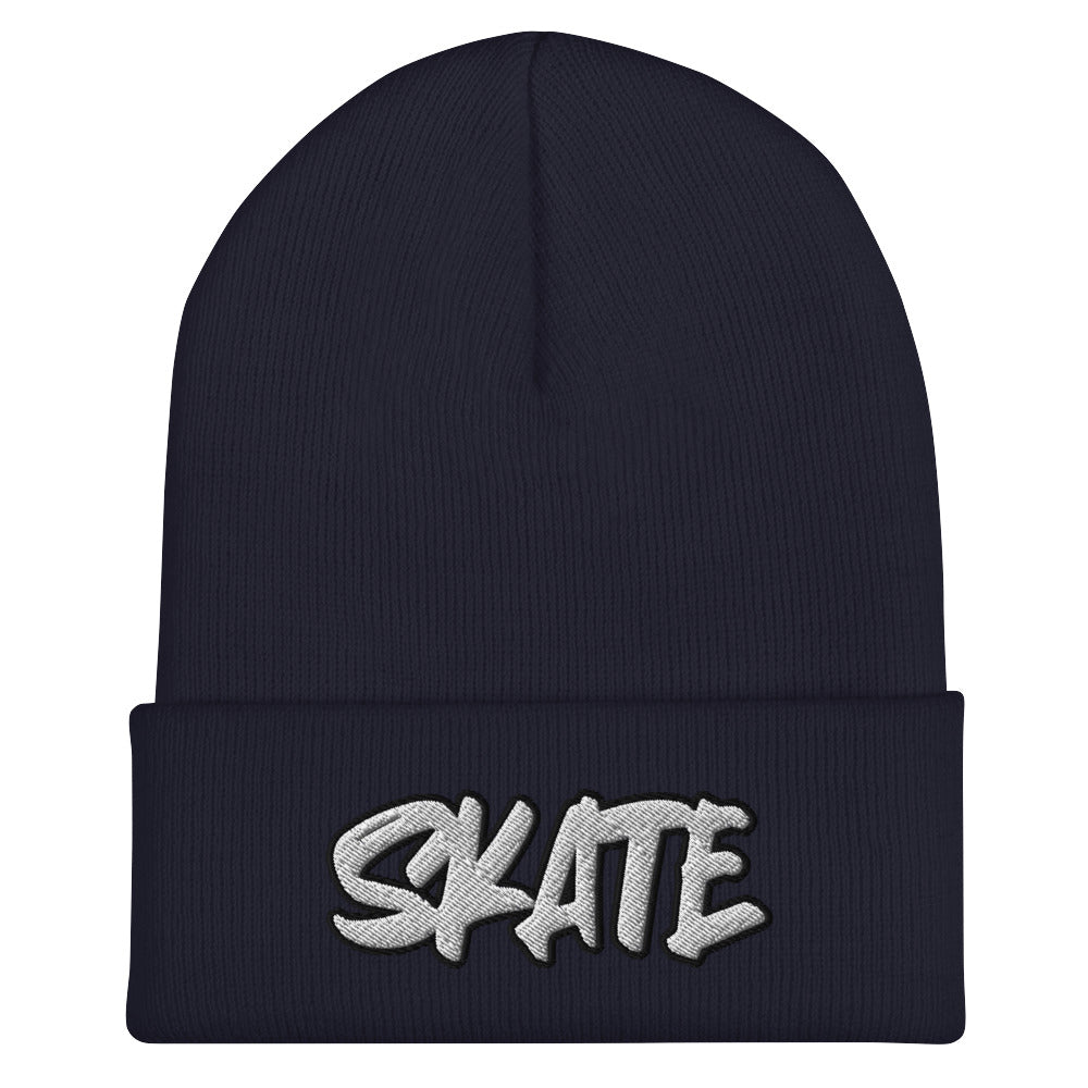 Skate Cuffed Beanie - Skating, Rollerblade, Skater Boy Girl