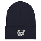 Clutch Stick Shift Cuffed Beanie - Car Lover, Manual Transmission, Stick Shift