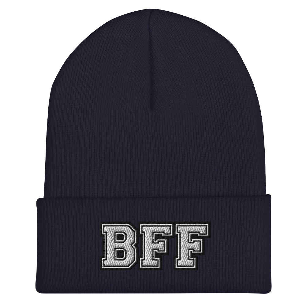 BFF Best Friend Cuffed Beanie - Best Friend Forever Pair Beanie
